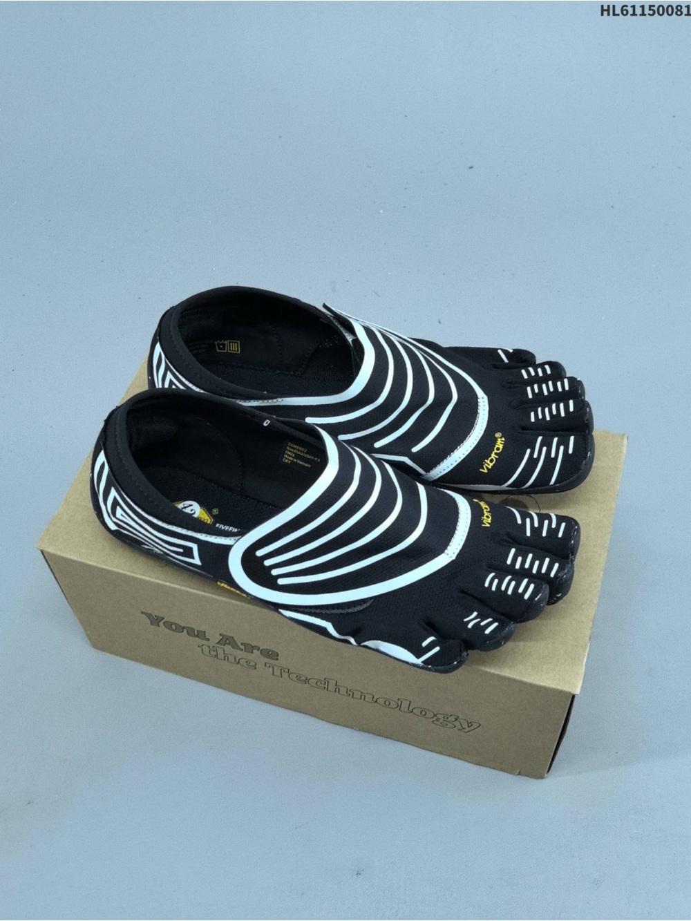Vibram Black and White FiveFingers Women's Toe Shoes